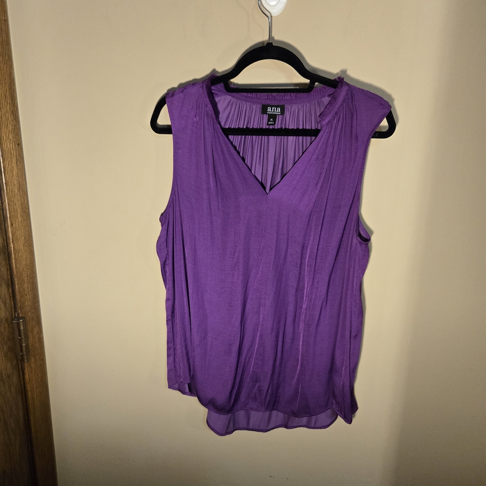 Anna Women's Purple Sleeveless Top